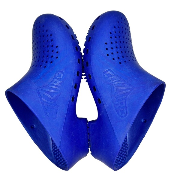 Calzuro classics Blue Metallic Comfort Work Clogs w/holes size EU 36-37 US 6-7 - Picture 4 of 8